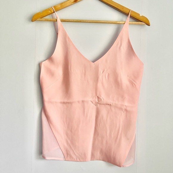 𝅺new J Brand Pink Silk Camisole Top US S - Picture 3 of 9